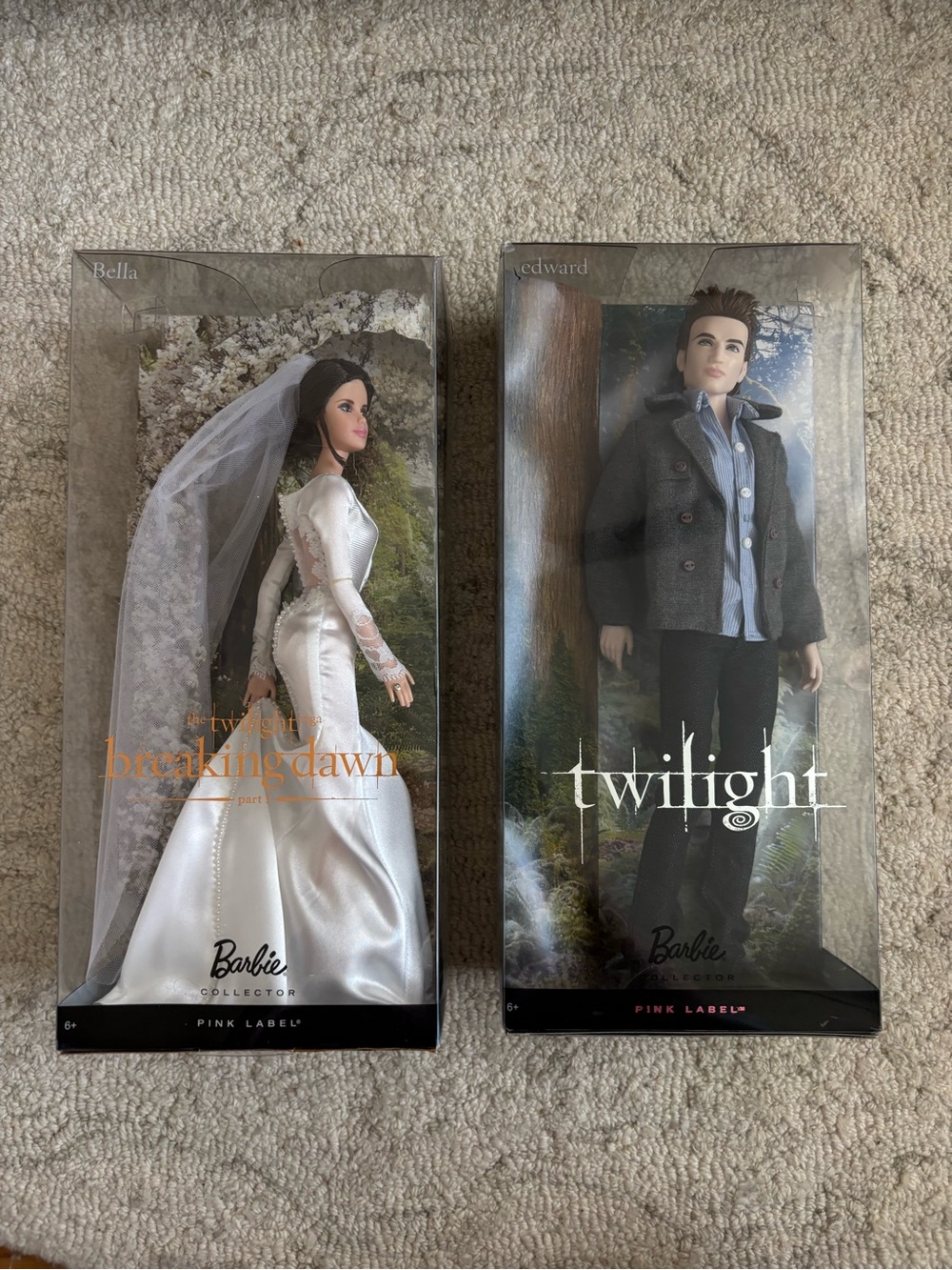 Original Mattel Barbie Twilight Saga Bella & Edward Dolls